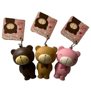 Rare Squish Choco Teddies 3 Pack